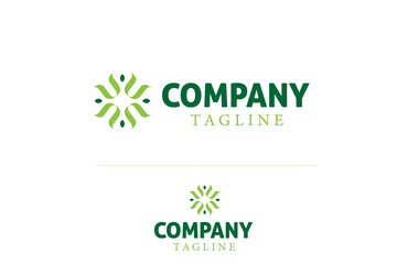 Fototapeta premium dietitian health medical green business logo design