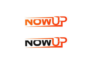 fit health activity athlete concept background with word nowup.discount promotion online sale slogan design