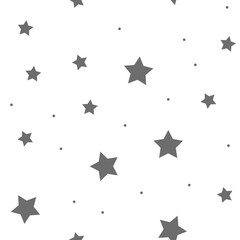 Stars seamless pattern. Background texture of starry design.