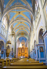 Interior of Roman Catholic Church of St. Ignatius of Loyola in Kolomyia, Ivano-Frankivsk region, Ukraine	

