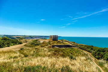 Strandspaziergang an der schönen Alabasterküste bei Fécamp - Normandie - Frankreich