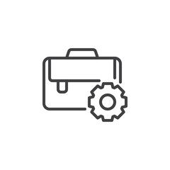 Business management line icon