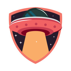space ufo retro © Stockgiu