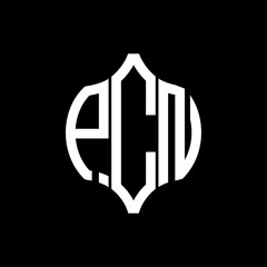 PCN letter logo. PCN best black background vector image. PCN Monogram logo design for entrepreneur and business. - obrazy, fototapety, plakaty