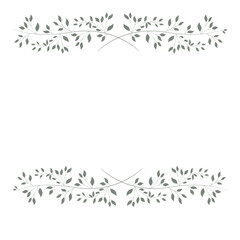 leaves frame, graphic design element