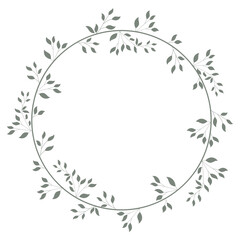 leaves frame, graphic design element