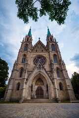 Fototapeta na wymiar Paulskirche / Kirche St. Paul in München bei Theresienwiese