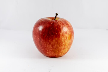 Red fuji apple isolated on white studio background
