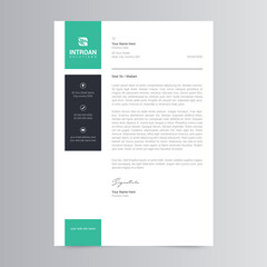 Clean and Corporate Letterhead Template