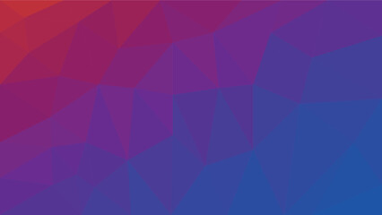 red and blue themed triangle low poly simple stylish background. Vector and illustration for your work and business 
