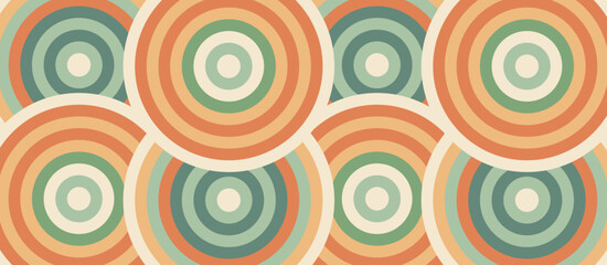 Abstract circles color background template horizontal layout vector illustration