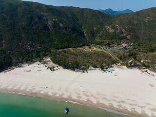 Aerial view of Pak Lap wan in Sai Kung of Hong Kong