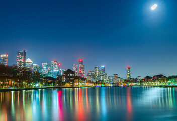 country skyline at night