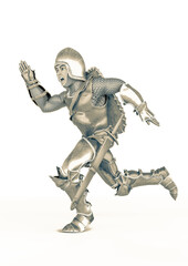 western knight cartoon is running