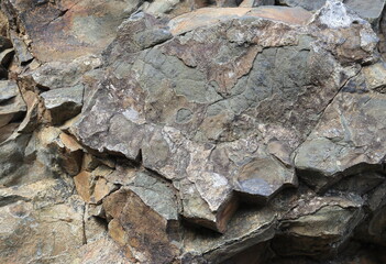 Close-up of the rock texture, background for the presentation.