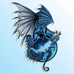 dragon esports logo design