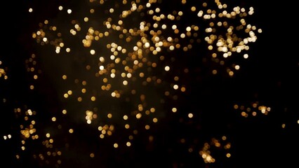 Bokeh and blur of fireworks exploding at night sky. Colourful fireworks defocus