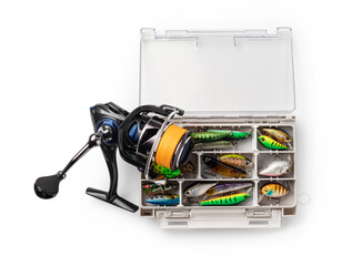 hard silicone lures in a box