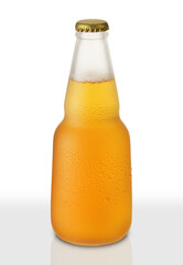 small bottle with beer