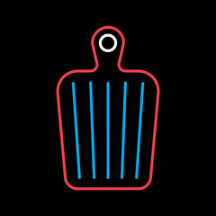 Cutting board vector icon. Chopping Board symbol