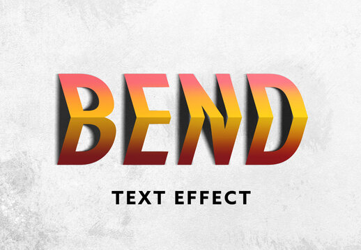 Bend Text Effect