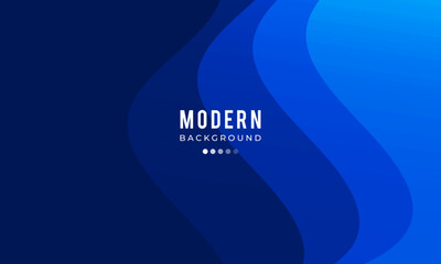 Minimal blue wave background. dynamic shape composition. Modern template design for covers, brochures, web and banners.	