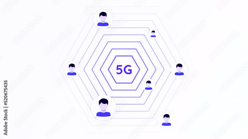 Aufkleber animation with internet icon and moving rings. motion. internet icon with signal propagation for use
