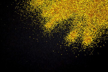 Golden glitter