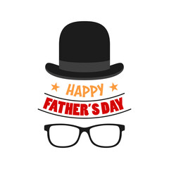 Happy Father's Day design on white background