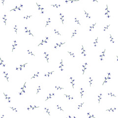 Seamless floral pattern. Decorative background in modern minimalists style. Vector illustration. 