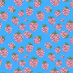 Spring and summer fruit seamless strawberry cartoon pattern for kids clothes print and wrapping and fabrics