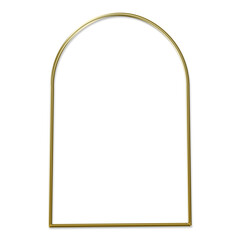 Gold Metal Arch Shape - obrazy, fototapety, plakaty
