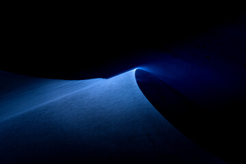 Desert sand dune landscape background at night . Selective focus.