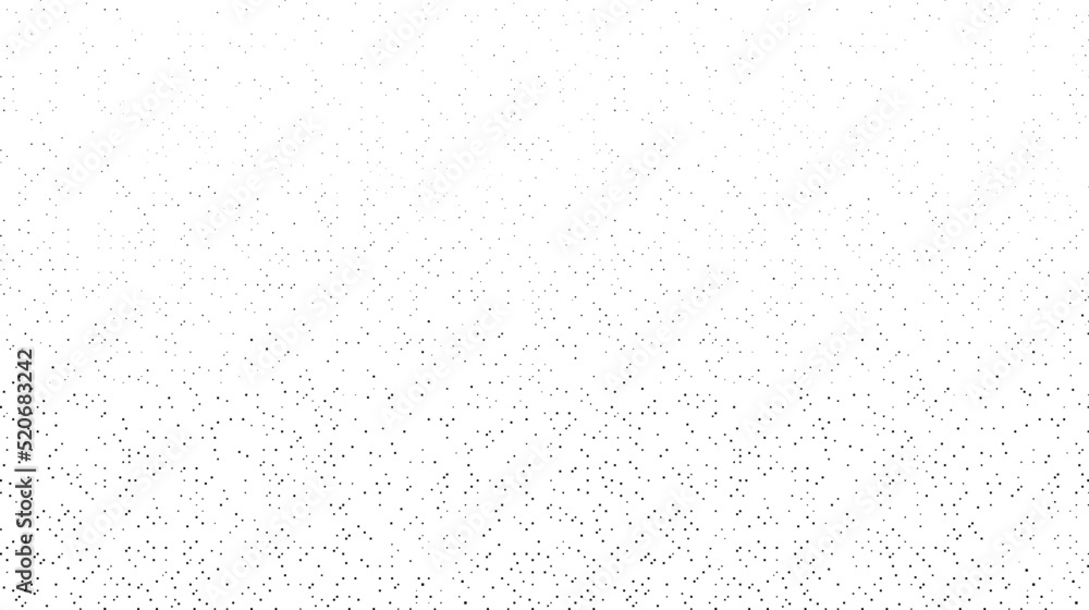 Poster Grunge bitmap pixel texture. Square noise particles background. Abstract dotted fading pattern. Speckle gradient effect. Pixelated vector backdrop. Vector dust texture. 