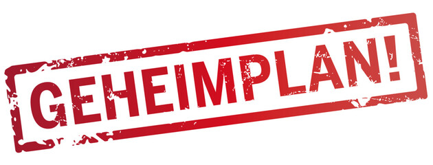roter stempel Geheimplan