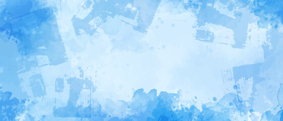 Blue abstract grunge paint texture background.
