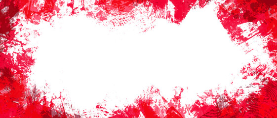 Red and white abstract grunge paint texture background.
