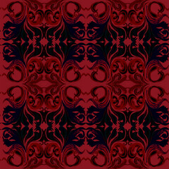 seamless abstract pattern with  flowers