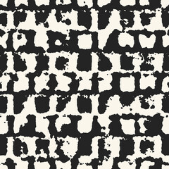 Monochrome Grunge Textured Grid Pattern
