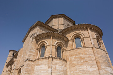 Fototapeta na wymiar Church of St Martin in Fromista, Palencia. Romanesque style. Spain. Camino de Santiago