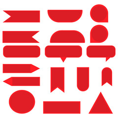 Best selling sticker, price tag, quality mark. Red postage stamps and postmarks. Vector illustration