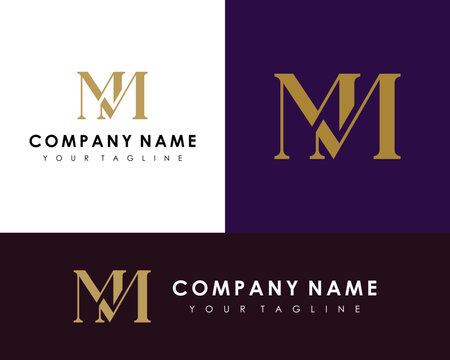 Premium Vector  Mm monogram logo design vector illustration