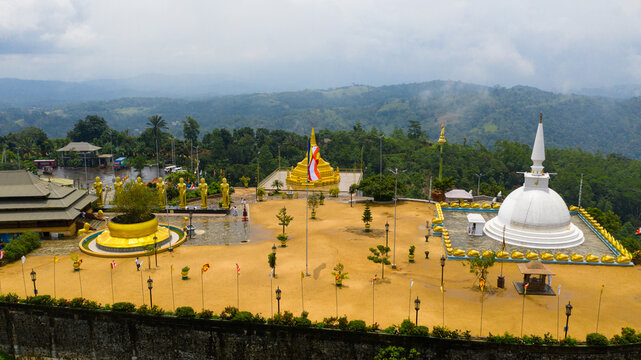 Nelligala International Buddhist Center, Kandy, Sri Lanka.