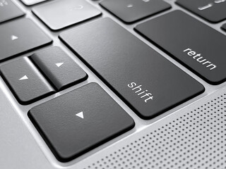 Laptop keyboard detail
