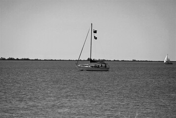 Sailboat on the lake