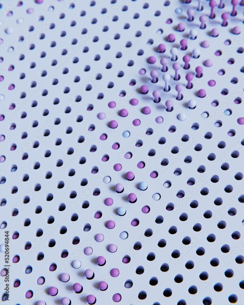 Fototapete satisfying 3d render in motion animation. abstract animation. loop animation.bright modern seamless 