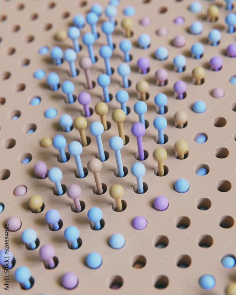 Poster satisfying 3d render in motion animation. abstract animation. loop animation.bright modern seamless 