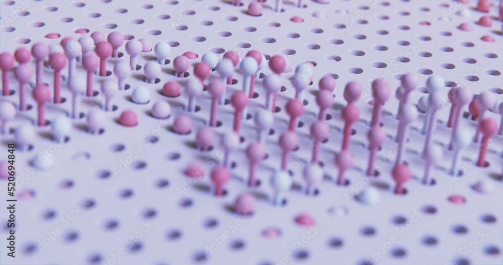 Poster satisfying 3d render in motion animation. abstract animation. loop animation.bright modern seamless 