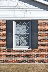Window with Black Shutters