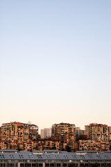 Apartments at sunset